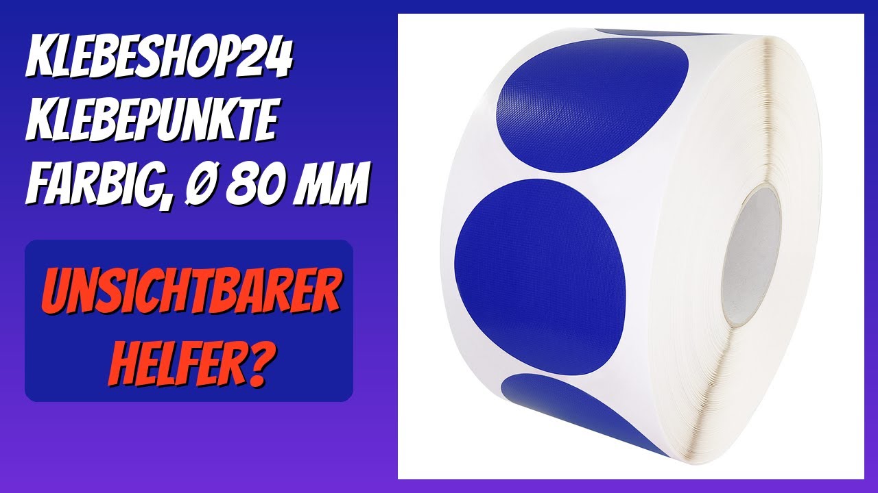 BEWERTUNG (2026): KLEBESHOP24 Klebepunkte farbig, Ø 80 mm. Infos