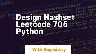 Famous Design hashset leetcode 705 python Profile