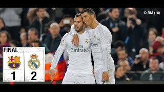 BARCELONA 1 REAL MADRID 2 Resumen completo 2016