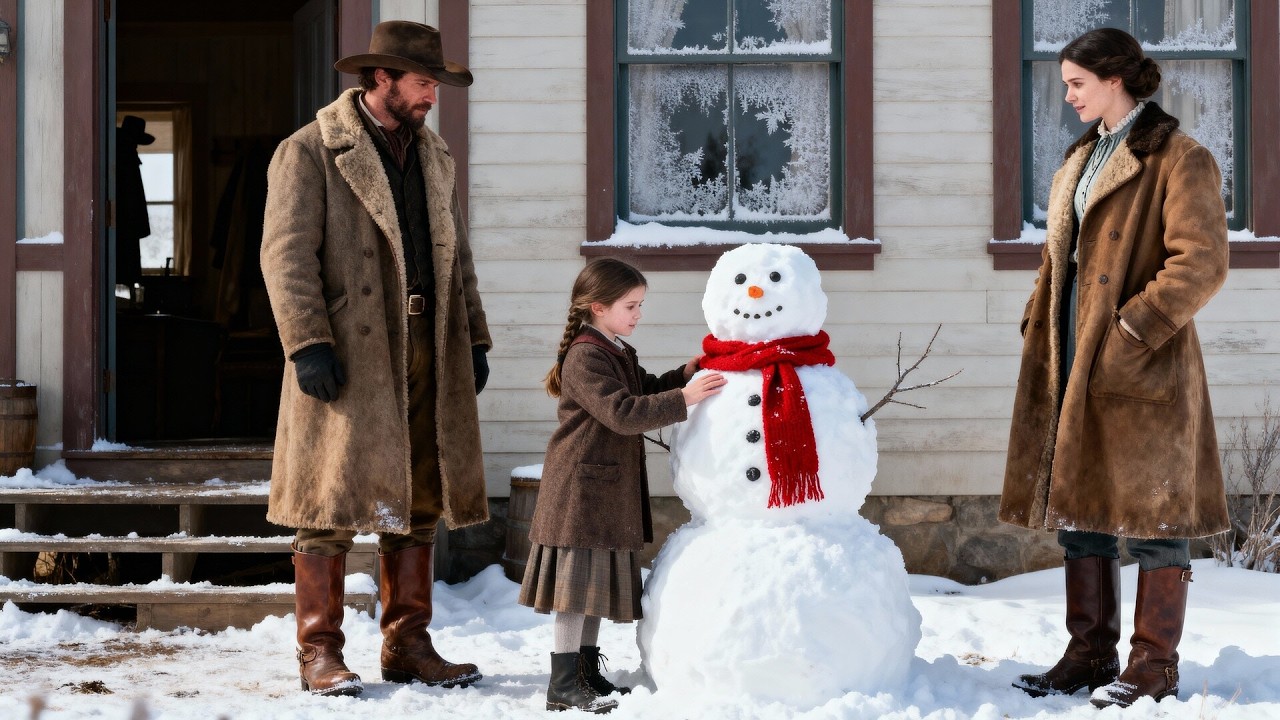 His Daughter Built a Snowman Family — Single Father Realized One Was Missing