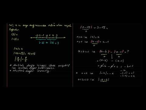 Antrenmanlarla Matematik Mutlak Değer nedir ? (Ders 1)