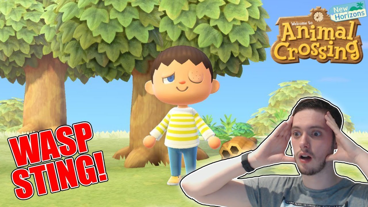 ATTACKED BY A WASP ON ANIMAL CROSSING NEW HORIZONS! - YouTube