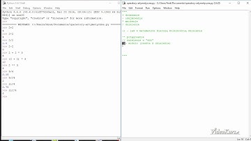 Kurs Python | Operatory Arytmetyczne | Matematyka w Pythonie