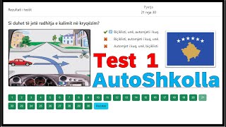 Test 1 - Autoshkolla Kosove 2022 - Totali 30 pyetje screenshot 1
