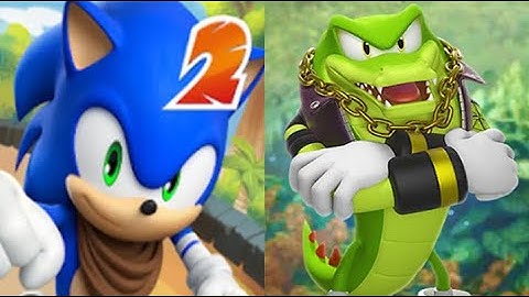 Sonic Dash 2 Sonic Boom - Vector the Crocodile Unlocked New Singing Power Update - All 7 Characters