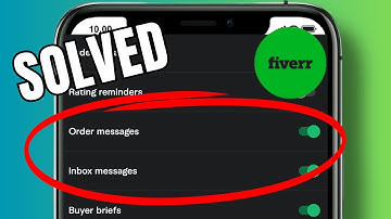 How to turn on inbox messages on Fiverr
