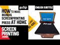 How to make DIY Manual Screen Printing Press at Home I  low budget I Tamil I English