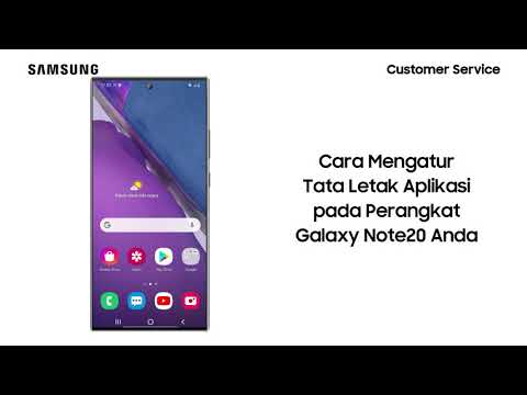 Cara Mengatur Tata Letak Aplikasi - Galaxy Note20