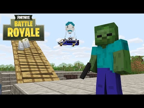 Monster School: FORTNITE BATTLE ROYALE CHALLENGE - Minecraft Animation