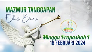 MAZMUR TANGGAPAN MINGGU PRAPASKAH I TAHUN B, MINGGU 18 FEBRUARI 2024 [EDISI BARU]