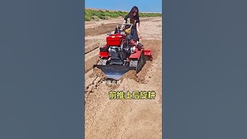 Greenhouse orchard management machine, multi-function rotary tiller, ride-on rotary tiller, mult