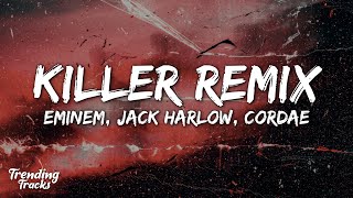 Eminem - Killer (Remix) (Clean - Lyrics) ft. Jack Harlow \u0026 Cordae