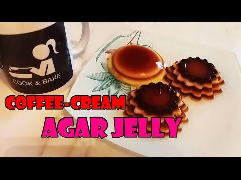 آگار آگار قهوه و خامه/ Coffee-Cream Agar Jelly