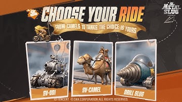 Choose Your Ride | Metal Slug: Awakening