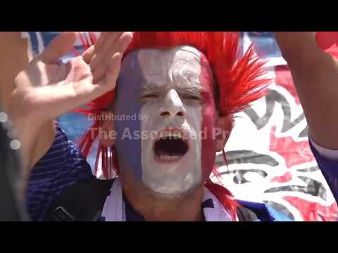 Spain, France fans pack streets ahead of World Cup semifinal match