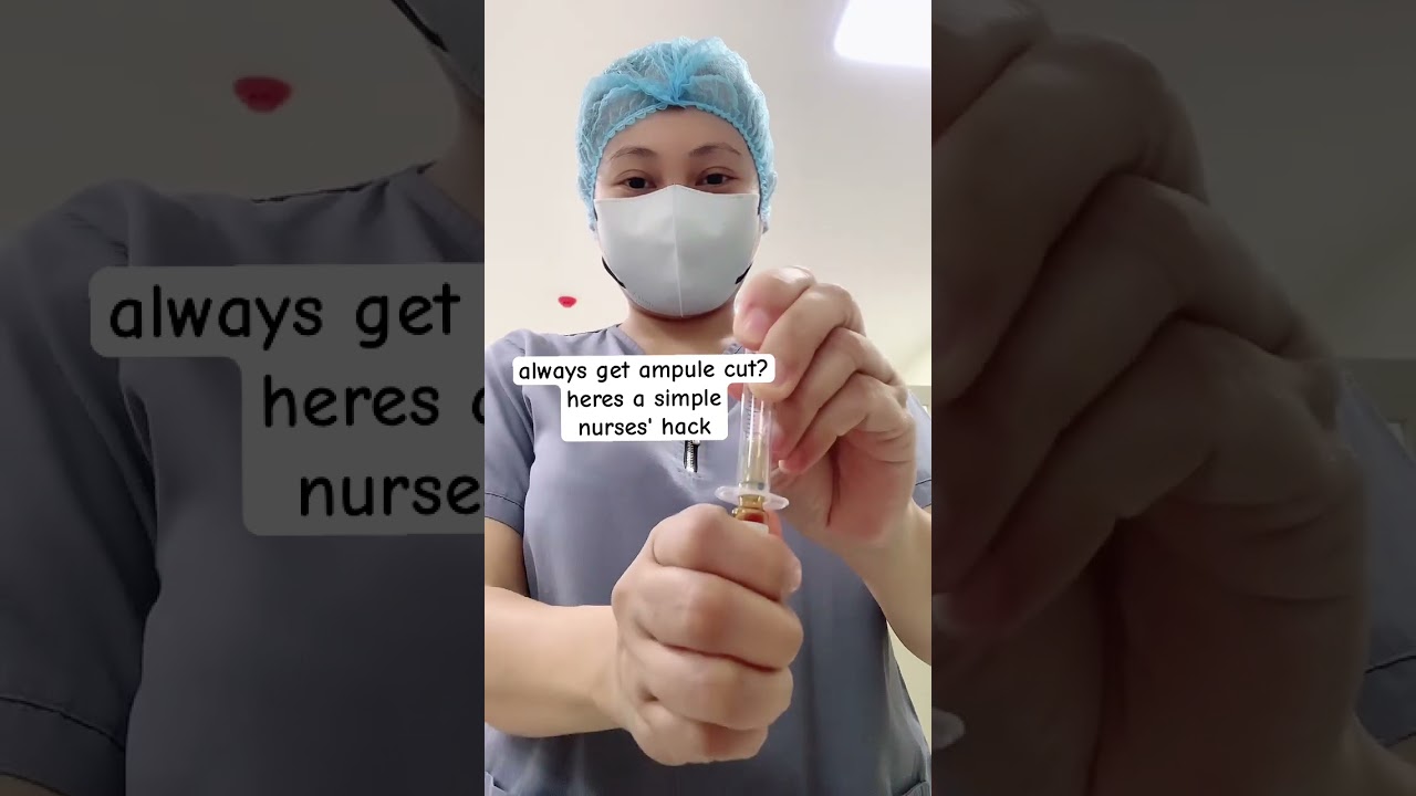 problem with ampule cut? heres a simple hack for you.. ☺️ 