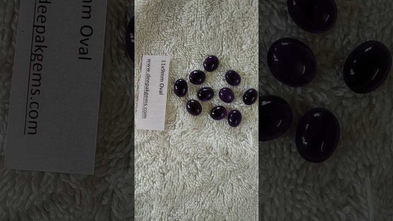 Amethyst cab Oval 11x9