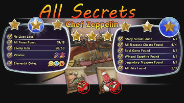 Chapter 5 "Chef Zeppelin" all secrets 100% complete - Skylanders Trap Team (short video)