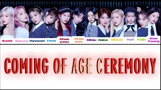 Coming of Age Ceremony - Park Ji Yoon | IZ*ONE (아이즈원) addition | color coded lyrics 