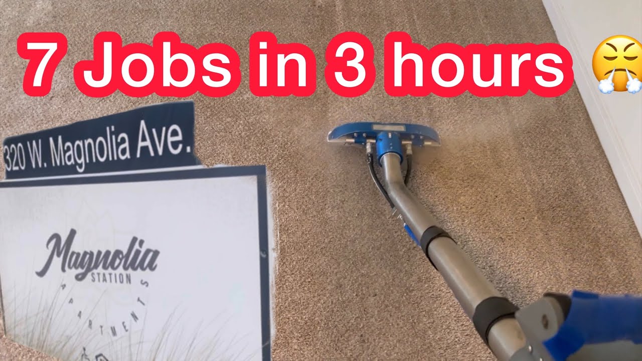 Great Magnolia Flip 7 carpet cleaning jobs in 3 hours - YouTube