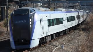 【一眼映像】E353系S111編成あずさ9号鳥沢駅通過 9M
