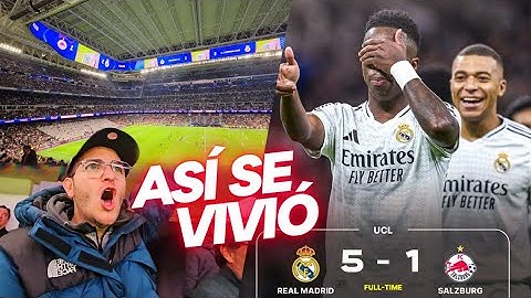 REAL MADRID 5-1 SALZBURG: Así se vivió en el NUEVO BERNABÉU 🔥 Goleada VINICIUS MBAPPÉ RODRYGO !!!