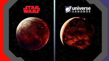Creating Star Wars Planets In Universe Sandbox Mustafar + More!