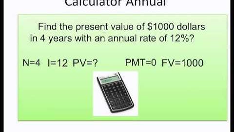 How to find the present value manually and with the calculator