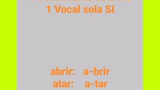 ¿Cómo separar palabras en sílabas ?