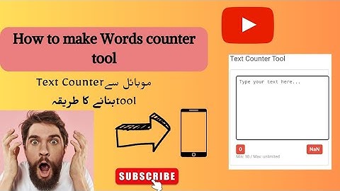 How to make Text Counter tool (Free script code) on blogger Awais Ai tech.