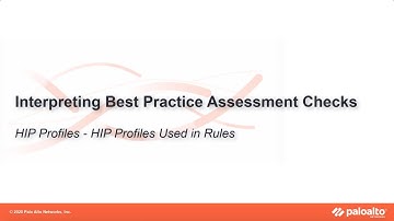 HIP Profile Used in Rules  - Interpreting BPA Checks - Objects