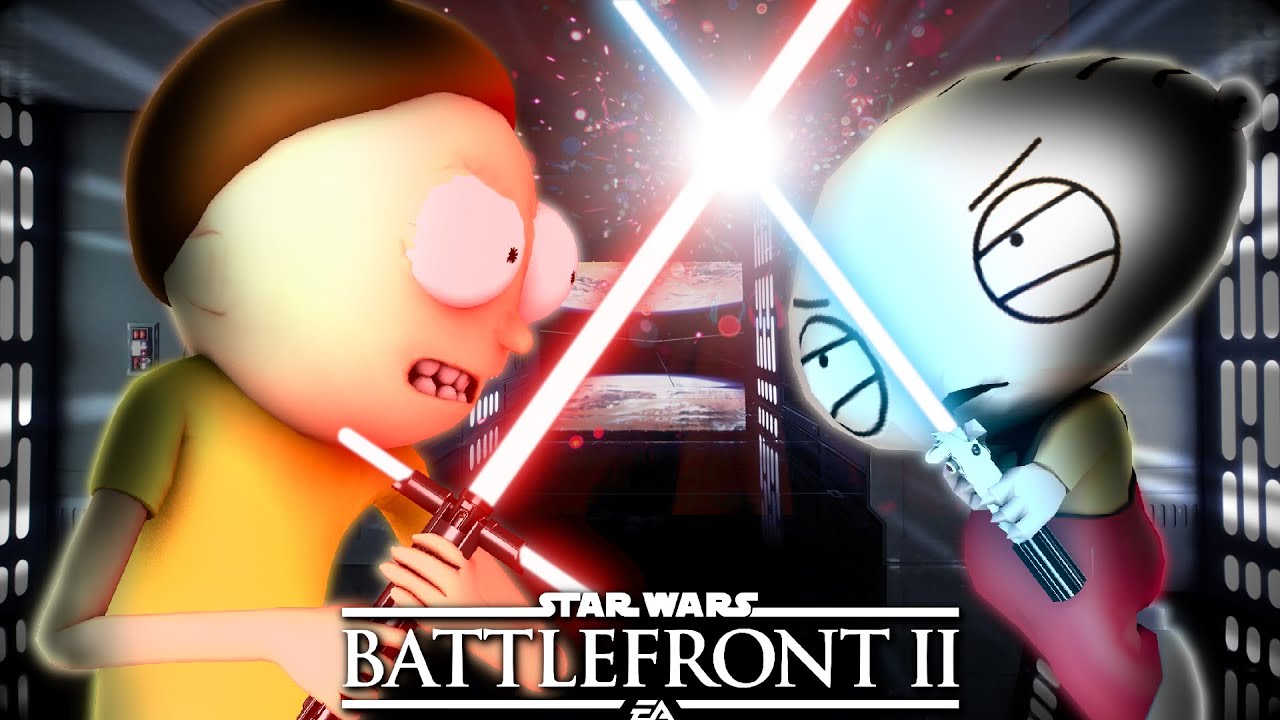 Рик и Морти против Гриффинов в Star Wars Battlefront 2 (Модификации)