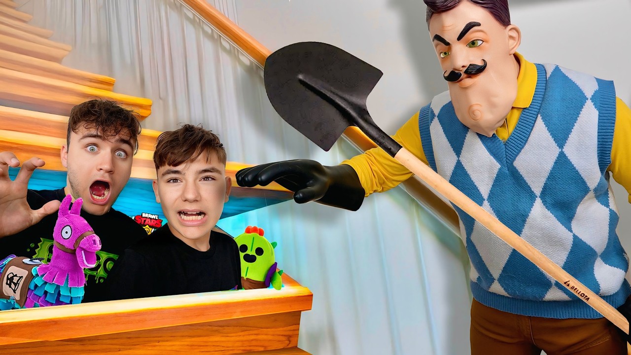 ATTAQUÉS PAR LE VOISIN FOU ! (il veut voler notre pièce secrète)