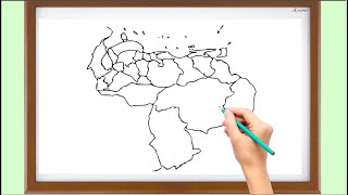 DIBUJAR MAPA POLITICO VENEZUELA