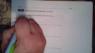 Algebra 1   Write and graph compound inequalities 2 5