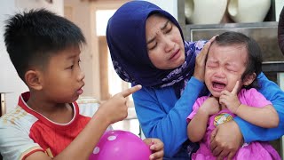 NANGIS KEJER KEPALA SHANUM BENJOL 😱 BELI MAINAN KETEMU BADUT