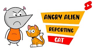 Angry Alien Reporting CAT | #Shorts