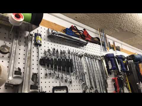 Garage Organization: How I set up my garage pegboard. Ideas for you