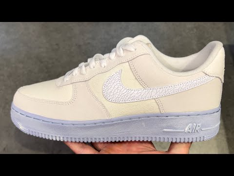 Nike Air Force 1 07 LV8 EMB Summit White Blue Shoes 