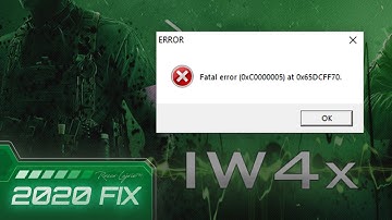 IW4X Fatal Error 0XC0000005 2020 Fix - Steam