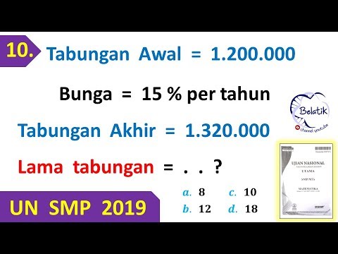 un-matematika-smp-2019-no-10---lama-ayah-menabung-di-bank-dengan-bunga-tunggal