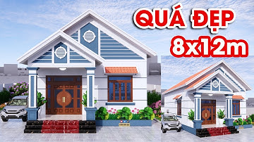 NHÀ VƯỜN CẤP 4 MÁI THÁI DIỆN TÍCH 8X12M CỰC KỲ ĐẸP MẮT AI CŨNG MUỐN XÂY
