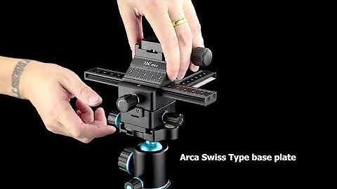 JJC MFR-3 Macro Focusing Rail, Two 6.3", 4 Direction, Arca Swiss Quick Release, 90°