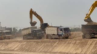 Excavator & Small clean land truck, very clean canal /63Dump truck by 63Dump truck  246 views 1 month ago 26 minutes