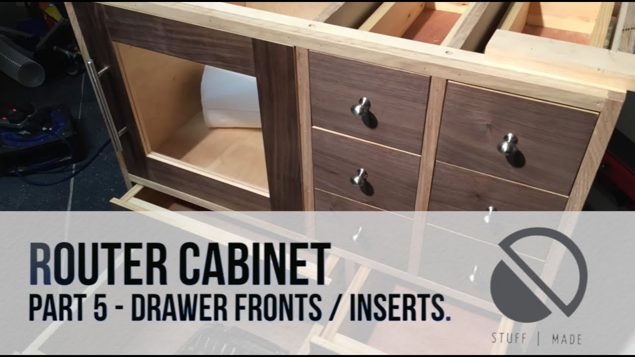 Router Table build - Part 5 - Drawer Fronts / Inserts 