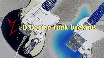 D dorian groove backing track