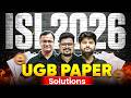 ISI 2026 UGB Paper Analysis + Solutions 🔥 Don’t Miss!