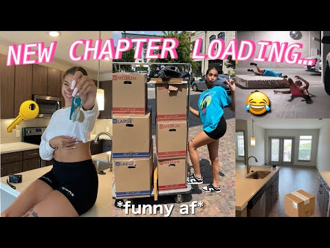 A * VERY CHAOTIC* MOVE IN VLOG + empty apartment tour 📦 | moving series ep. 2 | alyssa howard 💓