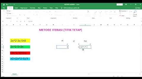 Metode Iterasi Titik Tetap