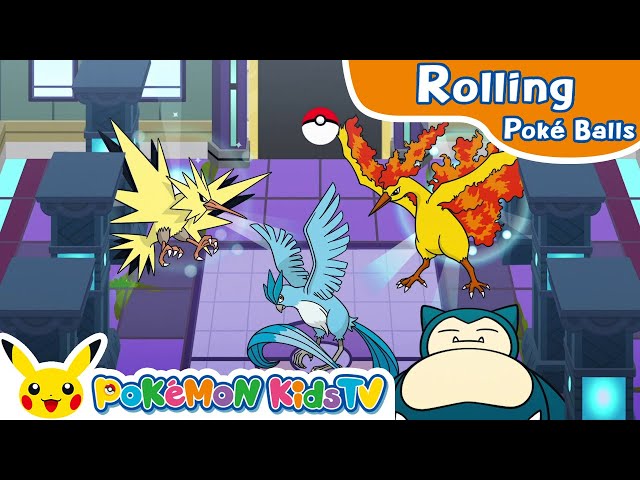 Rolling Poké Balls: Kanto Region | Pokémon Fun Video | Pokémon Kids TV class=